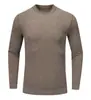 Camiseta deportiva personalizada de otoño e invierno para ciclismo y running al aire libre, camiseta térmica de manga larga de secado rápido que absorbe el sudor