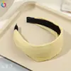 Diadema Suave de Esponja con Ala Ancha para Mujer, Realza la Apariencia de la Cabeza, Adecuada para el Uso Diario, Hace que el Rostro Parezca Más Pequeño, Venta al por Mayor de Accesorios para el Cabello