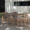 Rattan Nórdico ao ar livre Sofá pequeno Jardim ao ar livre Varanda Pátio impermeável Protetor solar Lazer Restaurante Mesa de vime e cadeira Combinação