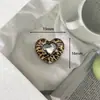 Acessórios de Gelo com Estampa de Leopardo Estilo Coreano, Patch Elegante de Laço de Coração Cravejado de Diamantes, Acessórios de Cabelo Doces e Descolados, Material para DIY de Flores para Sapatos