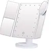 Espelho de Maquiagem com Luz LED 70% de Desconto Amazon de Mesa Dobrável Três Lados com Espelho de Maquiagem 2X 3X