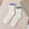 Calcetines de Coral Fleece Suxuan para Mujer, Otoño e Invierno, Espesos de Caña Media Felpa Cálidos para Casa, Suelo, Maternidad, Dormir