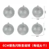 Vitrine Bola Decorativa Prateada Glitter Brilhante Bola de Plástico 6-30cm Bola Prateada Decoração de Natal Decoração para Pendurar no Teto
