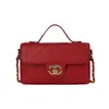 Bolso de mano acolchado estilo Chanel pequeño transfronterizo de comercio exterior, bolso de hombro y bandolera a la moda y versátil con cadena, bolso elegante de alta gama