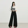 Jeans de Pierna Ancha de Terciopelo Marrón Retro Maillard Naranja Infantil para Mujer, Holgados, Adelgazantes y que Cubren la Figura, Pantalones Rectos Versátiles