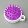 Novo estilo japonês shampoo escova massagem pente cabeça shampoo escova macia pinça de cabelo silicone shampoo escova limpeza couro cabeludo