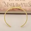 Pulsera Feliz Cadena de Circonita Personalizada Estilo Nuevo para Mujer Chapado Europeo y Americano Oro de 18K Cabeza de Leopardo Pulsera Abierta Joyería
