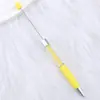 Nova Caneta Esferográfica com Contas de Strass de Cristal DIY, Caneta Esferográfica Fofa com Contas Giratórias Multicores, Desconto para Grandes Quantidades