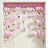 Cortina de Puerta con Velcro Adhesivo sin Perforaciones para Habitación Infantil con Puntadas Divertidas, Amor, Hogar, Cifrado, Partición