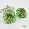 Pintura al Óleo de Flores Artificiales Flor de Loto Retro Accesorios para Pasador de Pelo Tocado Accesorios para Fotografía Material para Caja de Flores Paquete con Flores