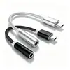 Cable Adaptador de Audio de 3.5 mm a Tipo C Trenzado Convertidor de Auriculares para Teléfono Móvil Tpc Adecuado para Huawei, Apple y Samsung