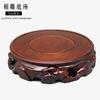 Venta al por mayor Talla de raíz Base redonda engrosada de madera maciza Adornos Madera natural Jarrón de cerámica Base de piedra maravillosa Maceta Pecera