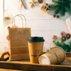 Vasos para té de leche de 90 mm de diámetro, grado comercial, desechables, engrosados, de una sola capa, vasos de papel huecos, personalizables con logotipos, diseñados para tiendas de té de leche, con tapas