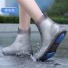 Cubrezapatos de Lluvia, Silicona Antideslizante, Resistentes a Manchas, Resistentes al Desgaste, Versión Engrosada, Cubrezapatos de Lluvia Portátiles, a Prueba de Arena de Playa, a Prueba de Humedad, Impermeables, Antideslizantes