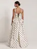 Vestido de Verano Nuevo Estilo Europeo y Americano con Lazo de Perlas Espalda Descubierta Delgado Línea A Moda Estilo Chica Caliente Falda Corta