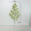 Nandina Artificial Galho Único Galho Múltiplo Planta Verde Falsa Galho para Decoração de Sala de Estar e Shopping, Paisagismo, Ornamento de Chão e Adereço de Fotografia