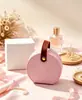 Caixa de joias portátil semi-circular para armazenamento em estoque, bolsa de princesa, mini caixa para brincos, colares, anéis, dropshipping internacional