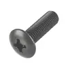 Tornillo de acero al carbono endurecido cabeza cruzada cabeza plana TM oxidado negro GB973 cabeza redonda plana cabeza de hongo tornillo para máquina m3