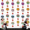 Decorações de Dia dos Mortos Papéis coloridos