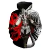 Comercio electrónico transfronterizo Europa y Estados Unidos nuevo Assassin's Creed impresión 3D moda chalecos holgados con capucha para parejas fabricantes suministro directo
