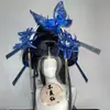 Grampo de cabelo de caveira e lírio-aranha com atmosfera sombria, acessório de cabelo para Hanfu, presilha de cabelo de alto valor, realista e elegante