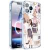 Capa de celular de menina fashion com desenho para iPhone 15