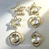 Accesorios de Joyería de Estrella de Cinco Puntas de Metal Colgantes DIY Estrella con Borde Dorado Estrella de Vidrio con Pedrería Piezas Pequeñas Decorativas de Metal Estrella de Cinco Puntas