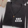 Suéter cárdigan de punto con cuello en V talla grande para mujer, nuevo estilo otoño e invierno, holgado, adelgazante, versátil, top de manga larga, suave