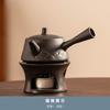 A5L Calentador de Té Caliente Estufa de Té Caliente Estilo Retro Base para Velas Juego de Té Kung Fu de Cerámica Calentamiento y Conservación del Calor Hogar Hervido