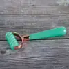 Rodillo Masajeador Facial de Cristal Rosa, Bola Rodante de Resina No de Jade, Palo de Masaje para Lifting y Firmeza de Ojos y Rostro