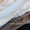 Gel Adelgazante t Camiseta de Manga Larga con Botón en la Cintura y Abertura Lateral Estilo Diseñador para Mujer Camiseta Básica de Otoño C0907X