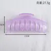 Presilha de Cabelo Coreana Fresca e Moderna com Design de Manchas de Tinta Preto e Branco, Grampo Elegante, Presilha Tubarão Estilo Minimalista Francês para a Parte de Trás da Cabeça