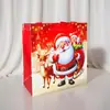 Bolsa de Regalo Navideña No Tejida Transfronteriza Bolsa Tote Creativa de Papá Noel Bolsa para Manzanas Navideñas Bolsa de Regalo Impermeable