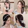 Faixa de Cabelo Trançada Floral Super Fada Retrô para Mulheres, Faixa de Cabelo de Fita All-In-One de Alta Moda, Lenço de Seda, Prendedor de Cabelo, Acessórios de Cabelo, Faixa de Cabelo
