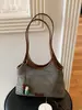 Bolsa de Playa de Paja para Vacaciones de Verano, Bolso de Hombro Tejido de Gran Capacidad, Bolso de Axila de Diseño Nicho Estilo Coreano para Viajes