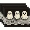 Decoración de Halloween Mantel de Lino Amazon Decoración de Fantasma de Halloween Serie de Manteles Impermeables Transfronterizos para Restaurante