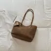 Bolsa Tote Casual Simples Shuai Mijia 2026 Nova Grande Capacidade para o Dia a Dia Estilo Coreano Moda Tendência Retrô Bolsa de Ombro