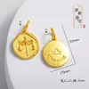 Acessórios Vietnamitas Banhados a Ouro Que Não Desbotam, Pingentes dos Doze Signos do Zodíaco, Colar DIY Banhado a Ouro com Pingente do Signo do Zodíaco do Ano de Nascimento
