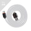 Cabo de dados de silicone TPE de carregamento rápido com revestimento UV de alto brilho em forma de U para Apple Android TYPE-C carregamento rápido linha de carregamento de alta elasticidade