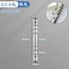 Carpeta Clip de Hierro Archivador de Seis Agujeros Encuadernación Barrido A5A6A7 Clip de Repuesto Círculo Metálico Accesorios Clip de Tablero