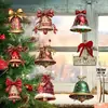 12 Piezas de Cascabeles Navideños Vintage Estilo Victoriano Adornos de Madera Colgantes Adecuados para Decoración Navideña del Hogar