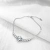 Pulsera de plata de ley 925 para mujer, bolso redondo, estrella, luna, circonita, pulsera, comercio electrónico transfronterizo, suministro en vivo, entrega de joyas