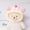 Muñeca de Verdura Tejida a Crochet Hecha a Mano de Peluche Original Oso Autocrítico con Gorro Vestido Hecho a Mano DIY Accesorios Suaves y Lindos