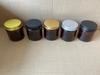 Frasco de Creme de Vidro Marrom 50g Frasco de Creme Facial e Creme para Olhos 30g Pote para Embalagem Cosmética à Prova de Luz 100g Frasco à Prova de Luz