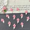 Ins Estilo Nail Art Material Saco Amarelo Rosa Resina Arco Nail Art Jóias Misturado Brincos Luminosos Nail Art Ornamentos de Diamante