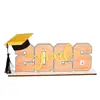 Bt363 Transfronterizo 3D 2026 Temporada de Graduación Decoración Navideña de Mesa Adorno Temporada de Graduación Regalo de Graduación