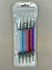 Conjunto de pincéis para nail art em estoque transfronteiriço, direto da fábrica, pincéis para nail art, ferramentas de nail art de silicone com cabeça redonda para manicures em gel