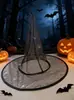 Chapéu de Mago Cosplay para Festa de Halloween Rede Transparente Teia de Aranha Chapéu de Bruxa Acessórios para Performance de Palco