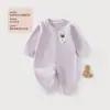Ropa para bebé para otoño e invierno, suave y cómoda, ajustada, adecuada para usar en interiores, mameluco para gatear, grado A, sin costuras, para usar en exteriores, mameluco de bebé