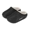 Pantuflas de Algodón para Invierno 2026 para Mujer, Impermeables, Adecuadas para Hombres para Usar Afuera al Conducir, Antideslizantes, Engrosadas, Forradas de Felpa, Pantuflas de Espalda Cerrada para Uso en Casa